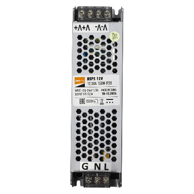 Блок питания для светодиод. ленты BSPS 150Вт 12.5А 12В IP20 метал. JazzWay 5024397