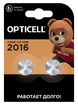 Элемент питания литиевый CR2016 (блист.2шт) Specialty Opticell 5060003/6060003